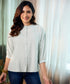 Subtle Puffed Sleeve Mint Cotton Top